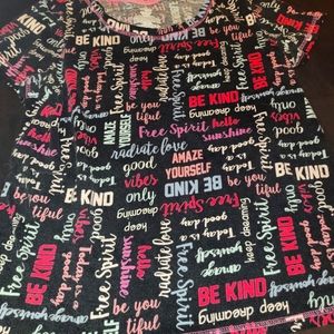 Sweet PJ'S with Inspirational sayings. Be kind,Keep Dreaming,Free Spirit & more.